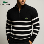 Classic Striped Zip-Up Sweater - Clearance Sale