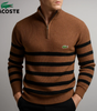 Classic Striped Zip-Up Sweater - Clearance Sale
