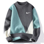 Men's New Trendy Color-Blocked Warm Sweater