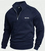 BОSS Cotton Half-Zip Jumper