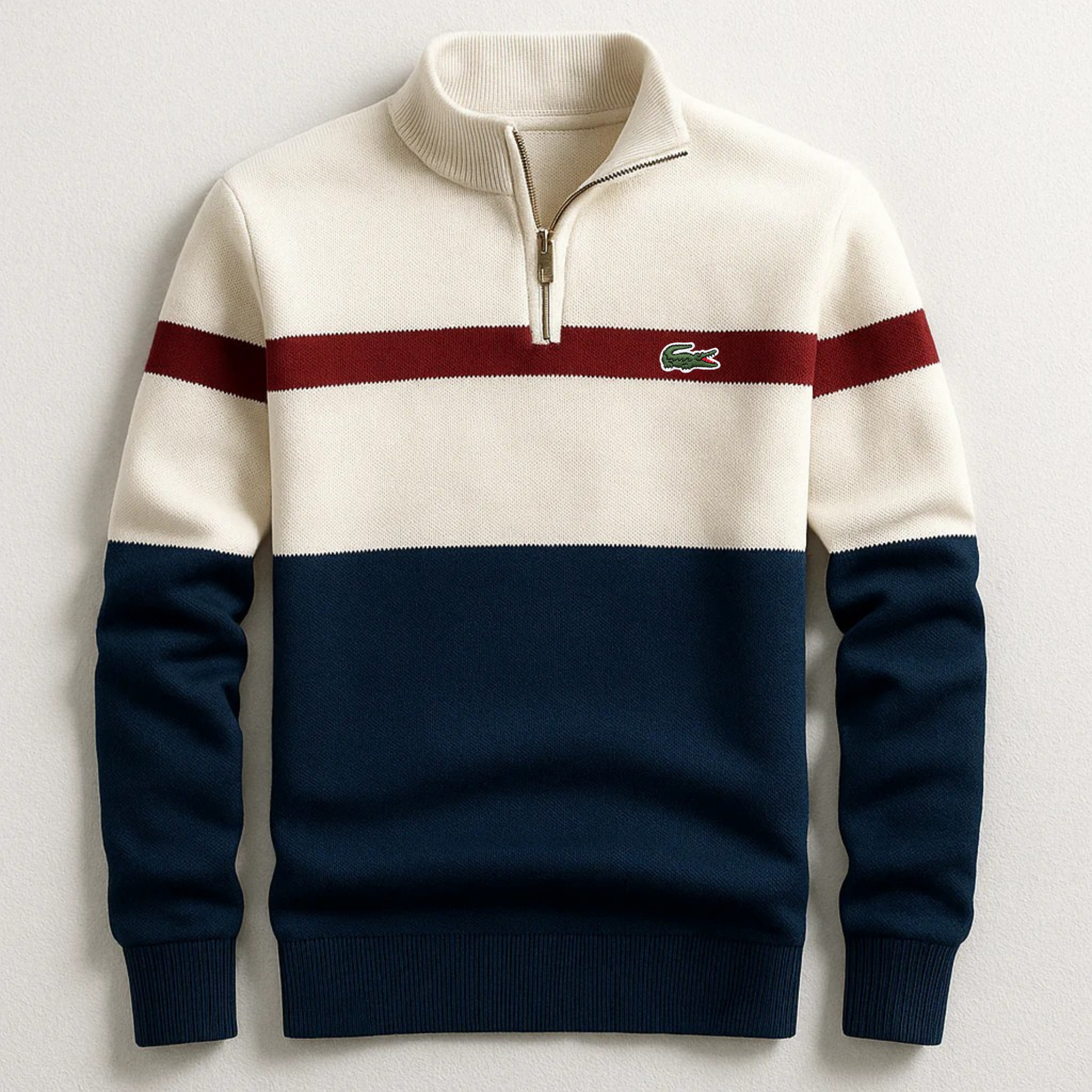 LACOSTE - ELSTON HERITAGE QUARTER-ZIP