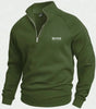 BОSS Cotton Half-Zip Jumper