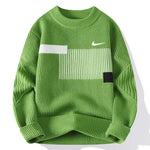 Men's New Versatile Colorblock Knitted Sweater
