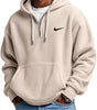 Men's Loose Waffle Half-Zip Hooded Sweatshirt