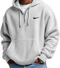 Men's Loose Waffle Half-Zip Hooded Sweatshirt