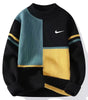 Men's High-End Trendy Loose Color-Blocked Sweater